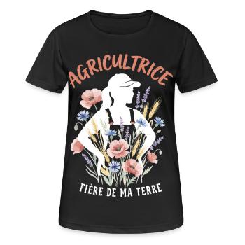 Farmer Profession Agriculture Women - Women's Breathable T-Shirt - black - Front - AI Model Female 172 light (172cm)