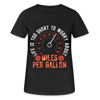 Oldtimer Sammler - Frauen T-Shirt atmungsaktiv - Schwarz - Vorne - AI Model Female 172 light (172cm)