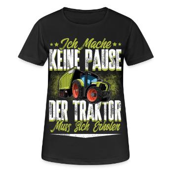 Landwirt - Frauen T-Shirt atmungsaktiv - Schwarz - Vorne - AI Model Female 172 light (172cm)