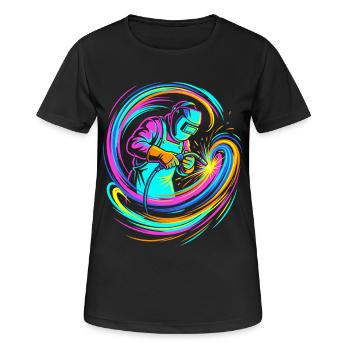 welder - Women's Breathable T-Shirt - black - Front - AI Model Female 172 light (172cm)