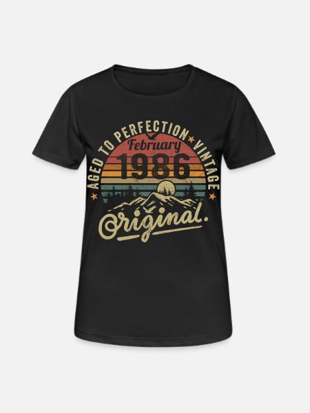 Février 1986 - T-shirt respirant Femme - noir