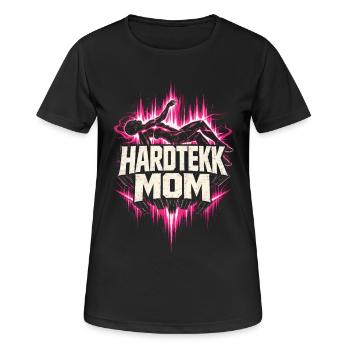 Hardtekk Mom Tekke East Germany - Women's Breathable T-Shirt - black - Front - AI Model Female 172 light (172cm)