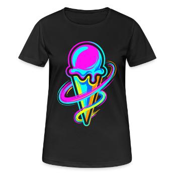 glace - T-shirt respirant Femme - noir - Devant - AI Model Female 172 light (172cm)