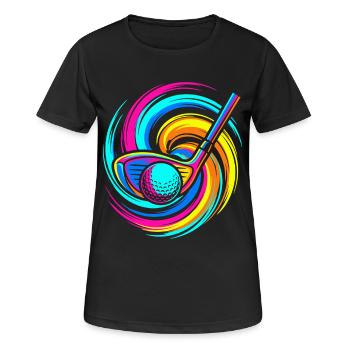 golf club - Women's Breathable T-Shirt - black - Front - AI Model Female 172 light (172cm)