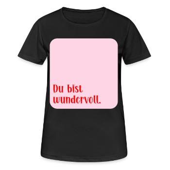 Love Wonderful - Women's Breathable T-Shirt - black - Front - AI Model Female 172 light (172cm)