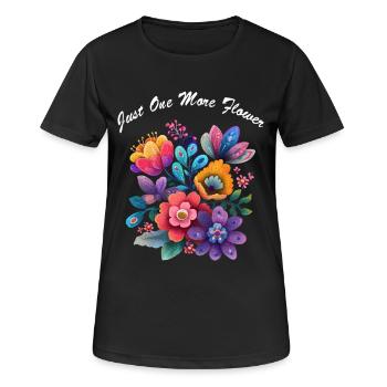 Encore un jardin de fleurs Jardinier de fleurs - T-shirt respirant Femme - noir - Devant - AI Model Female 172 light (172cm)