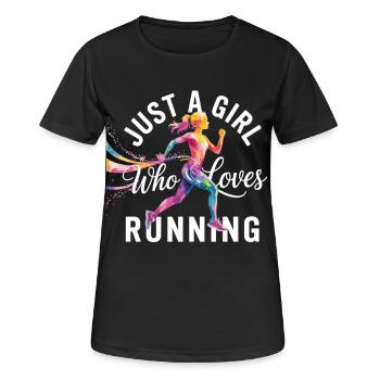 Maillot de jogging pour femmes – Motivation de fitness - T-shirt respirant Femme - noir - Devant - AI Model Female 172 light (172cm)