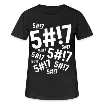 Shit Shit Shit - Women's Breathable T-Shirt - black - Front - AI Model Female 172 light (172cm)