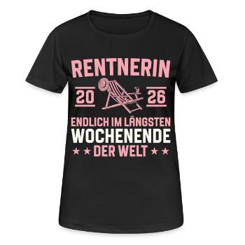 Retraite du plus long week-end 2026 - T-shirt respirant Femme - noir - Devant - AI Model Female 172 light (172cm)