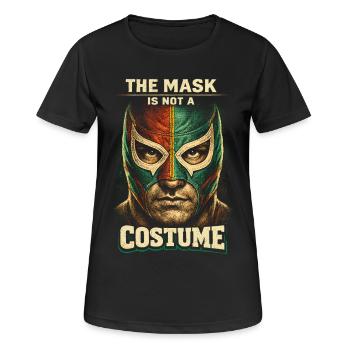 Lucha Libre Luchador Le masque n’est pas un costume - T-shirt respirant Femme - noir - Devant - AI Model Female 172 light (172cm)