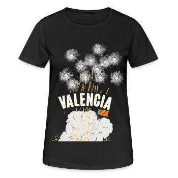 Fallas de Valencia Pyro - T-shirt respirant Femme - noir - Devant - AI Model Female 172 light (172cm)