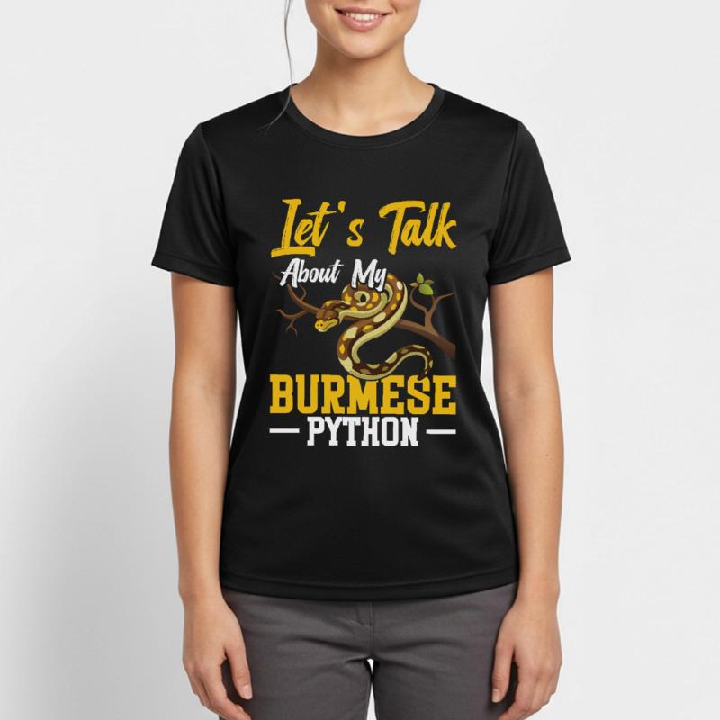 Burmesischer Python-Besitzer Schlangenterrarium Hide Python Frauen T-Shirt atmungsaktiv