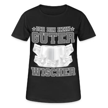 Toilettenpapier Ich Bin Ein Guter Wischer - Frauen T-Shirt atmungsaktiv - Schwarz - Vorne - AI Model Female 172 light (172cm)