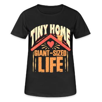 Tiny House - Women's Breathable T-Shirt - black - Front - AI Model Female 172 light (172cm)