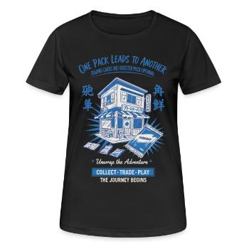 Un paquet mène à un autre Collecter un échange - T-shirt respirant Femme - noir - Devant - AI Model Female 172 light (172cm)