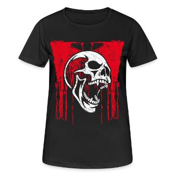 Cris de crâne - T-shirt respirant Femme - noir - Devant - AI Model Female 172 light (172cm)