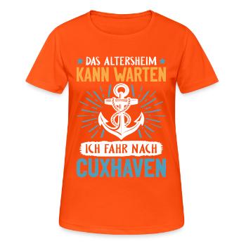 Grandpa RETIREMENT HOME CAN WAIT, I'M GOING TO - Women's Breathable T-Shirt - neon orange - Front - AI Model Female 172 dark (172cm)