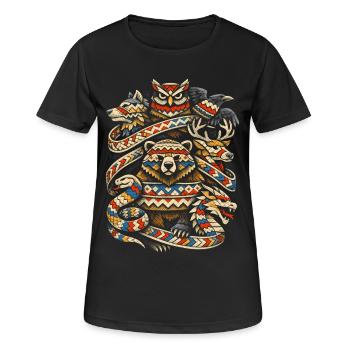 Vikings scandinaves - T-shirt respirant Femme - noir - Devant - AI Model Female 172 light (172cm)