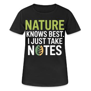 Certified Clinical Biological Systems Observer  - Women's Breathable T-Shirt - black - Front - AI Model Female 172 light (172cm)