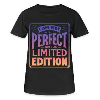 Édition limitée - T-shirt respirant Femme - noir - Devant - AI Model Female 172 light (172cm)