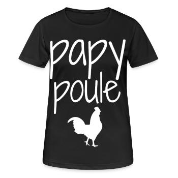 Opa Henne - Frauen T-Shirt atmungsaktiv - Schwarz - Vorne - AI Model Female 172 light (172cm)