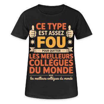 Departure Co-worker New Job Retirement - Women's Breathable T-Shirt - black - Front - AI Model Female 172 light (172cm)
