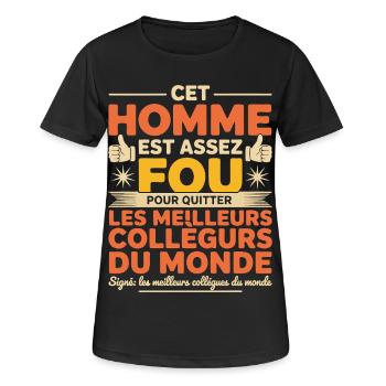 Departure Co-worker New Job Retirement - Women's Breathable T-Shirt - black - Front - AI Model Female 172 light (172cm)
