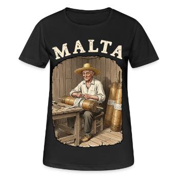 Malta Pyro Fireworks - Frauen T-Shirt atmungsaktiv - Schwarz - Vorne - AI Model Female 172 light (172cm)