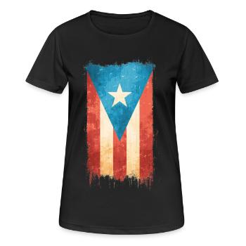 Puerto Rico - Women's Breathable T-Shirt - black - Front - AI Model Female 172 light (172cm)