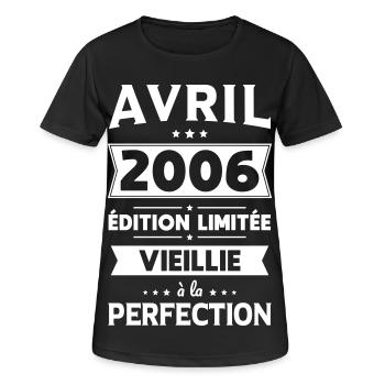 20th Anniversary - April 2006 Perfection - Women's Breathable T-Shirt - black - Front - AI Model Female 172 light (172cm)