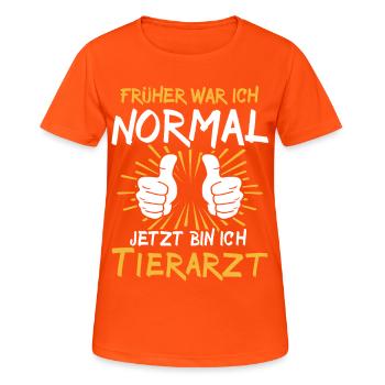 Vet Saying - Women's Breathable T-Shirt - neon orange - Front - AI Model Female 172 dark (172cm)