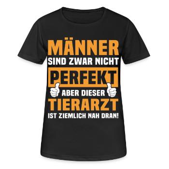 Funny Vet Sayings - Women's Breathable T-Shirt - black - Front - AI Model Female 172 light (172cm)