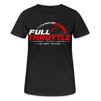 Full Throttle - Women's Breathable T-Shirt - black - Front - AI Model Female 172 light (172cm)
