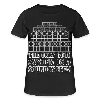 Soundsystem Jungle Reggae Bass - T-shirt respirant Femme - noir - Devant - AI Model Female 172 light (172cm)