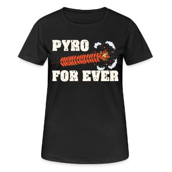Pyro For Ever Firecracker Chain - Women's Breathable T-Shirt - black - Front - AI Model Female 172 light (172cm)