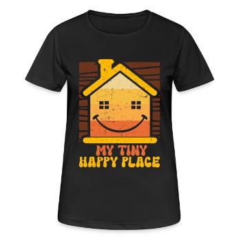 Tiny House My Tiny Happy Place - Women's Breathable T-Shirt - black - Front - AI Model Female 172 light (172cm)