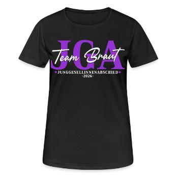 Équipe Mariée Fête de jeune fille 2026 Femmes - T-shirt respirant Femme - noir - Devant - AI Model Female 172 light (172cm)