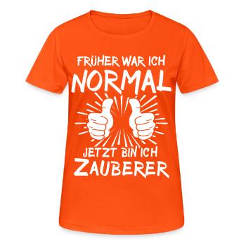 Sorcerer - Women's Breathable T-Shirt - neon orange - Front - AI Model Female 172 dark (172cm)