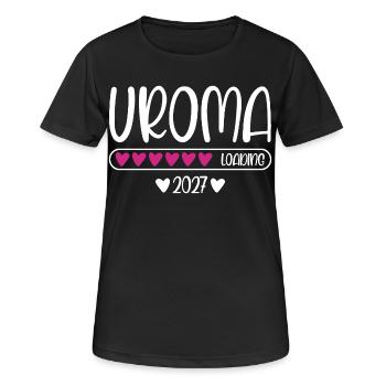 Great-Grandma 2027 loading heart loading bar - Women's Breathable T-Shirt - black - Front - AI Model Female 172 light (172cm)