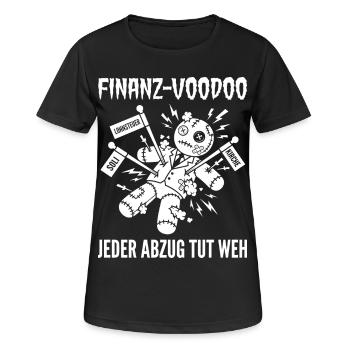 Poupée vaudou financière Chaque empreinte fait mal - T-shirt respirant Femme - noir - Devant - AI Model Female 172 light (172cm)