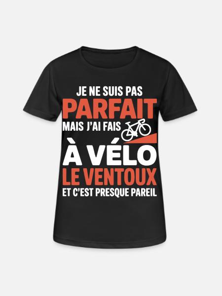 I did the Ventoux by bike bike bike gift cyclist - Women's Breathable T-Shirt - black
