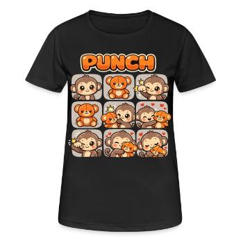 Affe Süßer Baby Faustschlag Geschenk - Frauen T-Shirt atmungsaktiv - Schwarz - Vorne - AI Model Female 172 light (172cm)