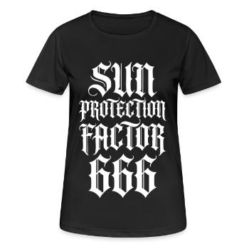 Gothic Provocation Spell - Women's Breathable T-Shirt - black - Front - AI Model Female 172 light (172cm)