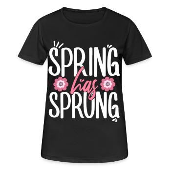 Le printemps a commencé l’équinoxe païen - T-shirt respirant Femme - noir - Devant - AI Model Female 172 light (172cm)