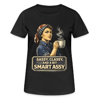 Feminism Feminist Feminist - Women's Breathable T-Shirt - black - Front - AI Model Female 172 light (172cm)