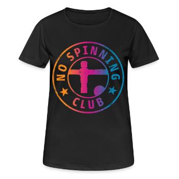Tischfußball - Frauen T-Shirt atmungsaktiv - Schwarz - Vorne - AI Model Female 172 light (172cm)