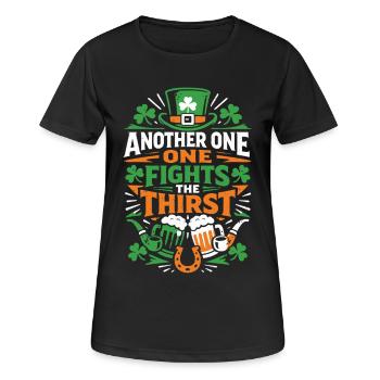 Un autre combat la soif | La Saint-Patrick - T-shirt respirant Femme - noir - Devant - AI Model Female 172 light (172cm)