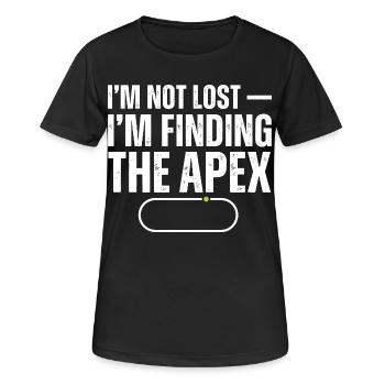 Nicht verloren finde den Gipfel - Frauen T-Shirt atmungsaktiv - Schwarz - Vorne - AI Model Female 172 light (172cm)