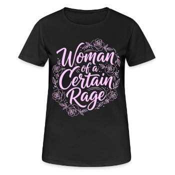 Femme d’un certain don de rage pour les femmes - T-shirt respirant Femme - noir - Devant - AI Model Female 172 light (172cm)