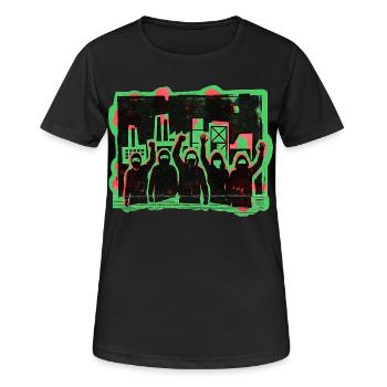 Demo Gleichberechtigung Toleranz - Frauen T-Shirt atmungsaktiv - Schwarz - Vorne - AI Model Female 172 light (172cm)